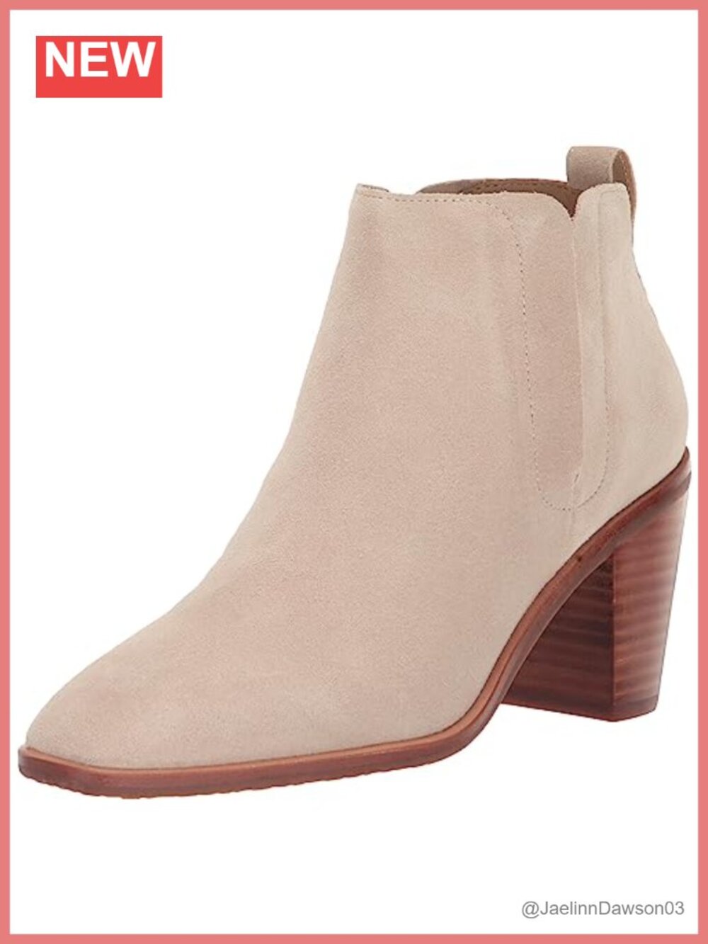 Suede Ankle Boots with Memory Foam Sock and Square Toe Stacked Heel